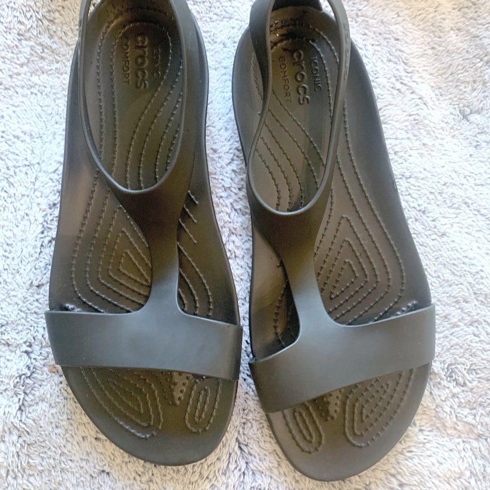 Crocs Women's Serena Sandals Black 11